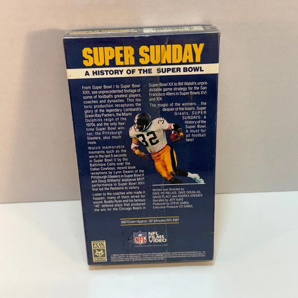 Super Sunday A History of the Super Bowl NFL Films Video VHS Tape‎ Sealed New